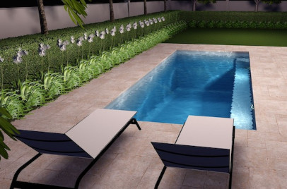 Cervantes Pool & Spa 7m x 3m - Factory Pools Perth